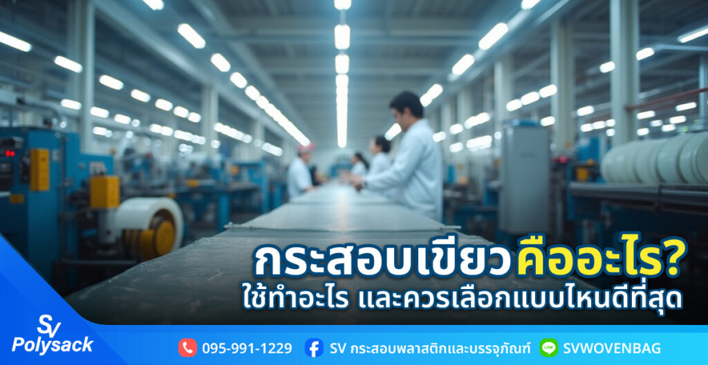 กระบวนการผลิตถุงพลาสติก ขั้นตอน และวัตถุดิบใช้ในอุตสาหกรรม