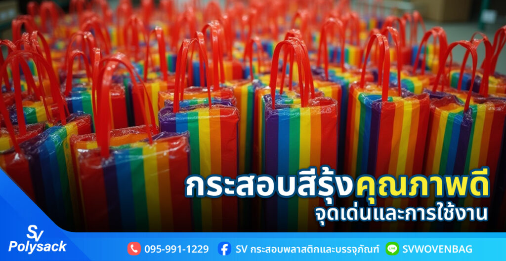 กระสอบสีรุ้ง คุณภาพดี จุดเด่นและการใช้งาน